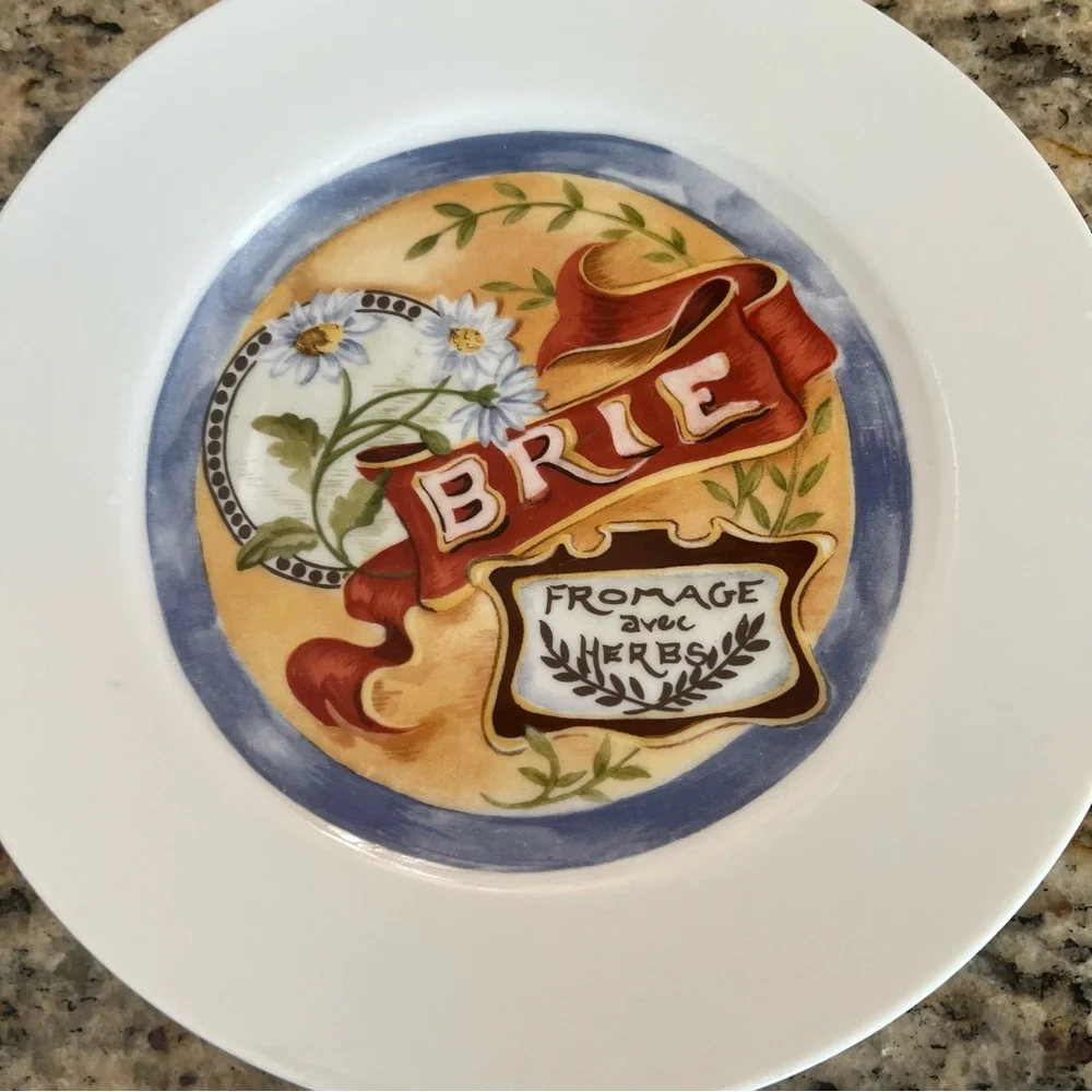 Restoration Hardware Cheese Appetizer Plates